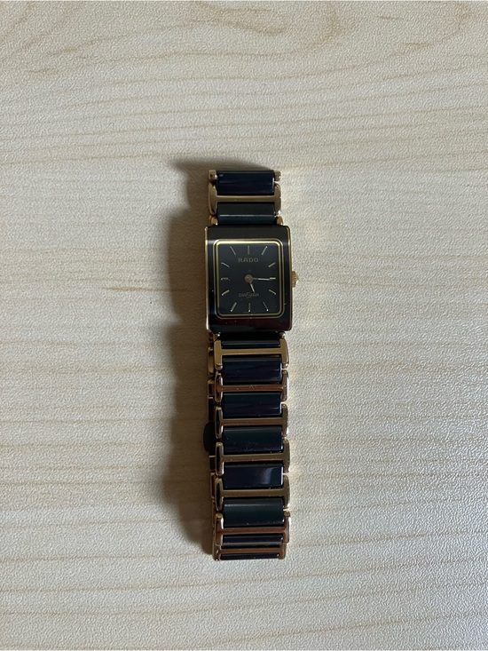 Rado Other - Rado Black and Gold Ceramic Link Dress Watch